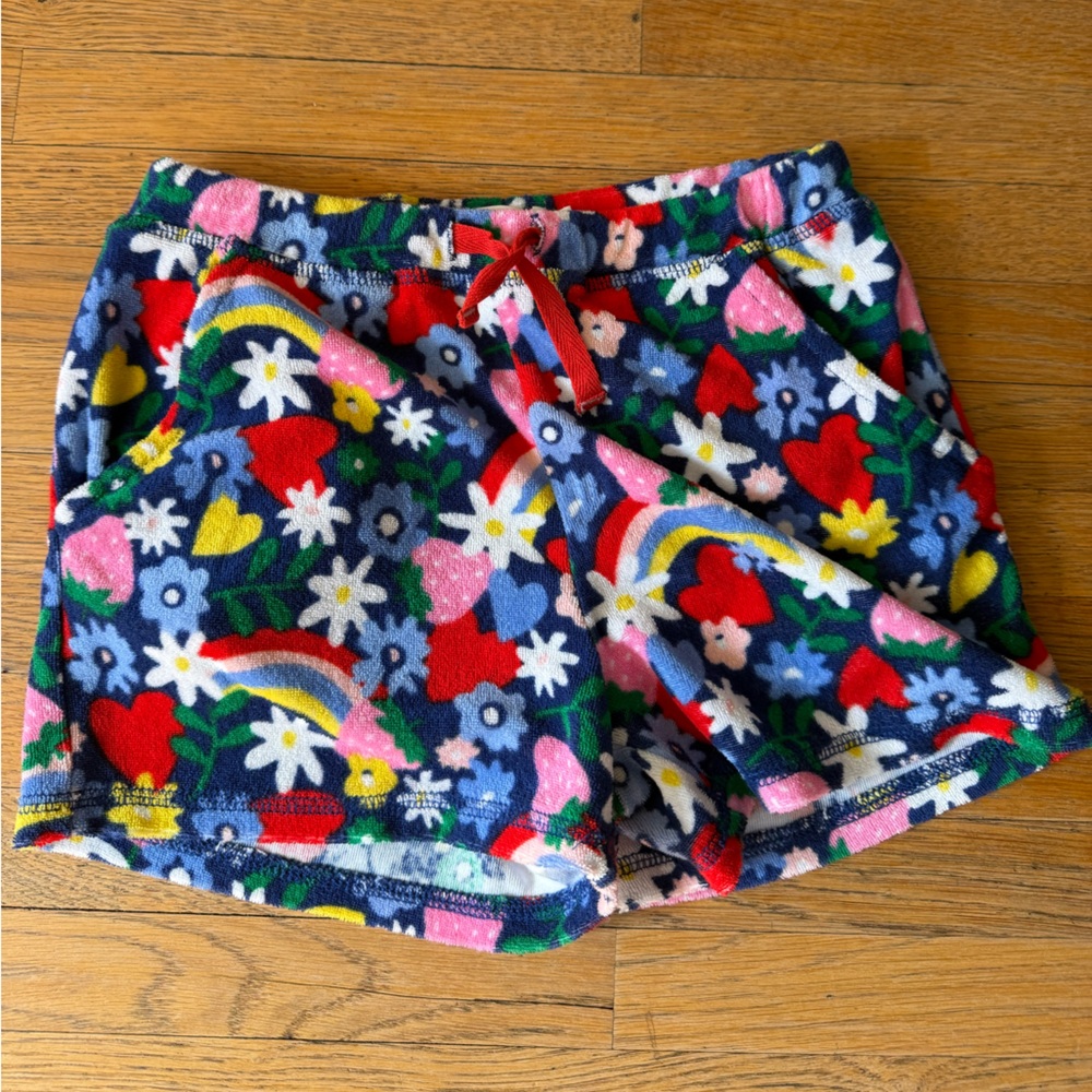 NWT Mini Boden Rainbow Terry Shorts